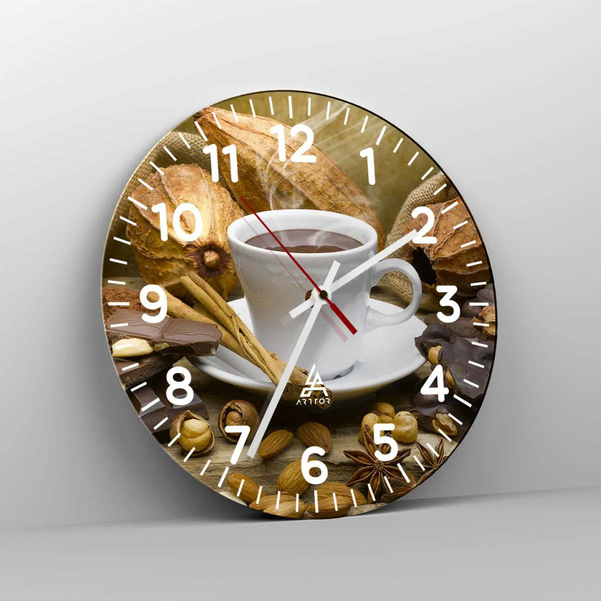 Wanduhr - Glasuhr - Für Nervenkitzel-Suchende - 30x30 cm