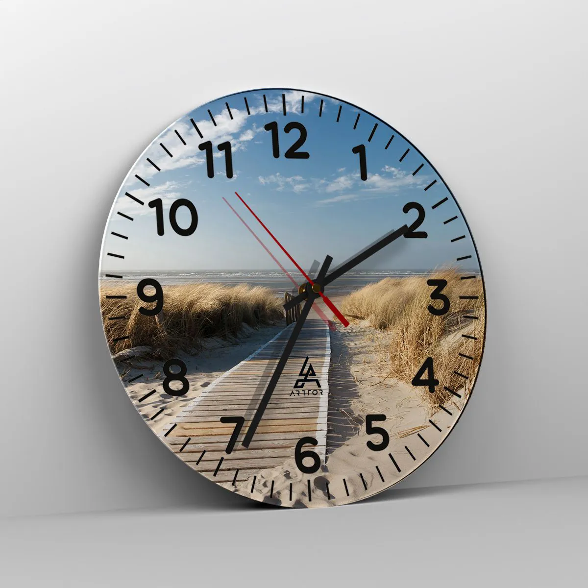 Zegar ścienny - Za wydmą, w szumie traw - 30x30 cm