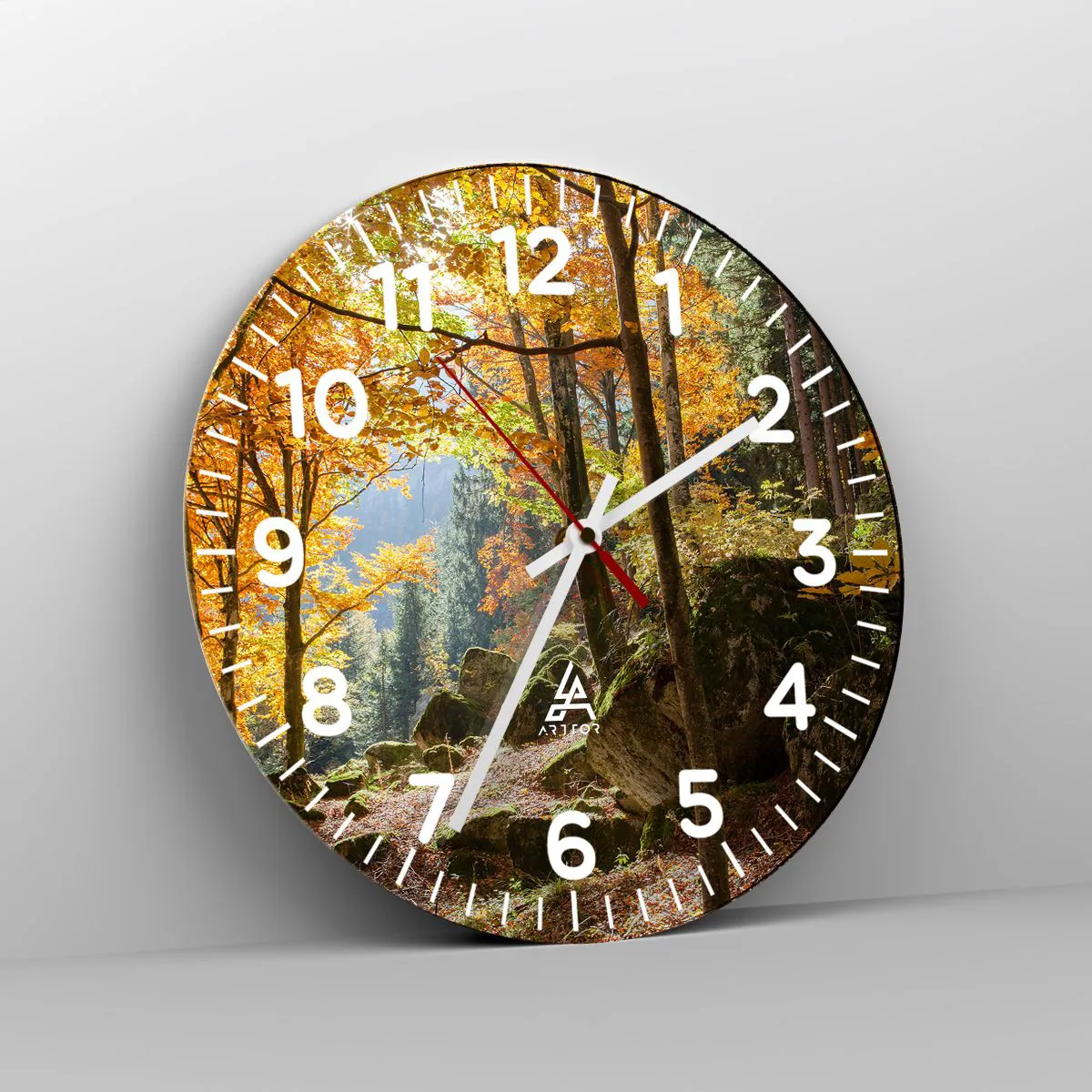 Orologio da parete - Orologio in Vetro - Il tempo del riposo - 30x30 cm