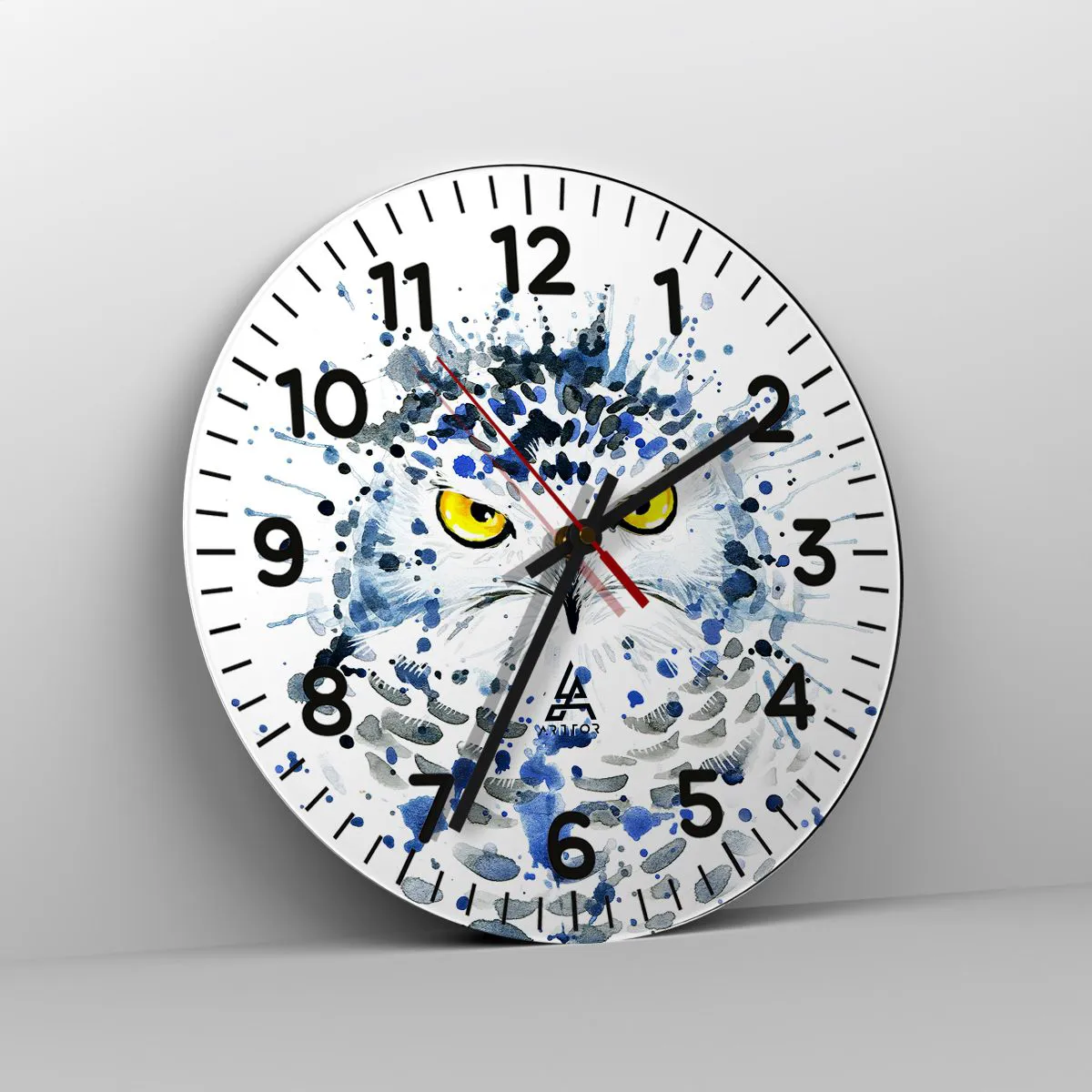 Reloj de pared - Reloj de vidrio - Directo a los ojos - 30x30 cm