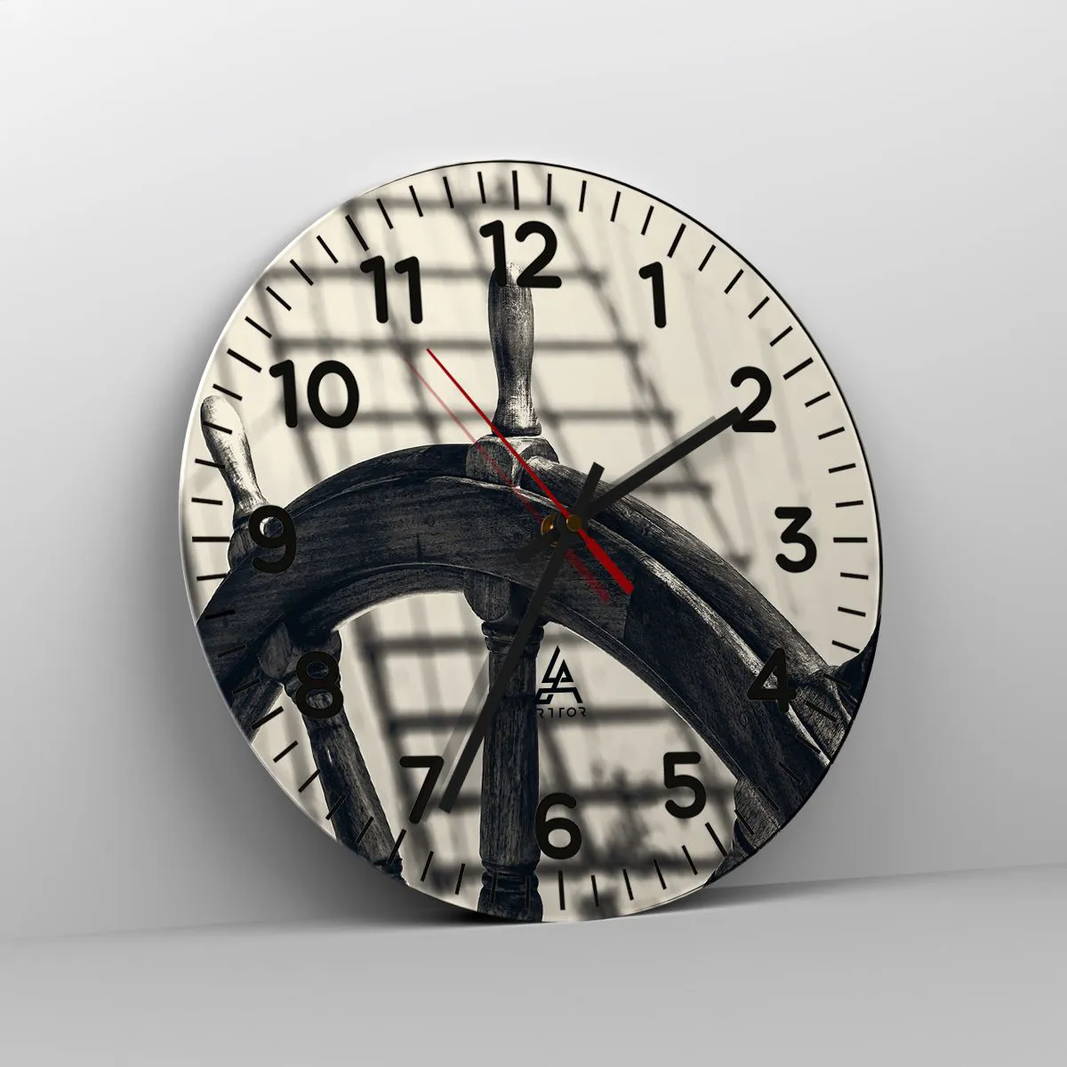 Wanduhr - Glasuhr - Meeresgeschichten - 30x30 cm