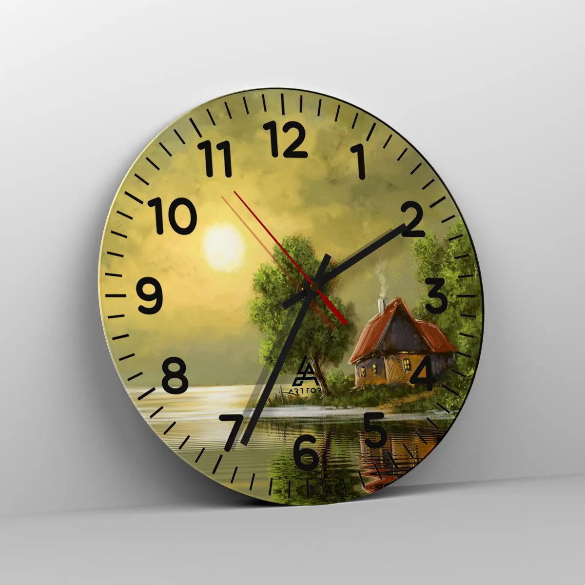 Wanduhr - Glasuhr - Schön, wie ein Bild - 30x30 cm