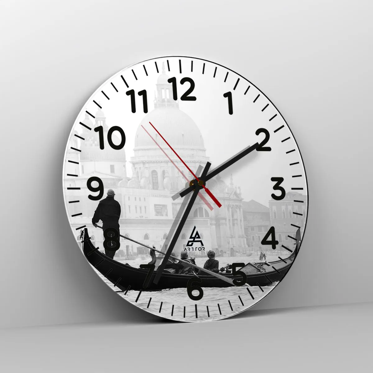 Wanduhr - Glasuhr - Reise zu den Quellen der Schönheit - 30x30 cm