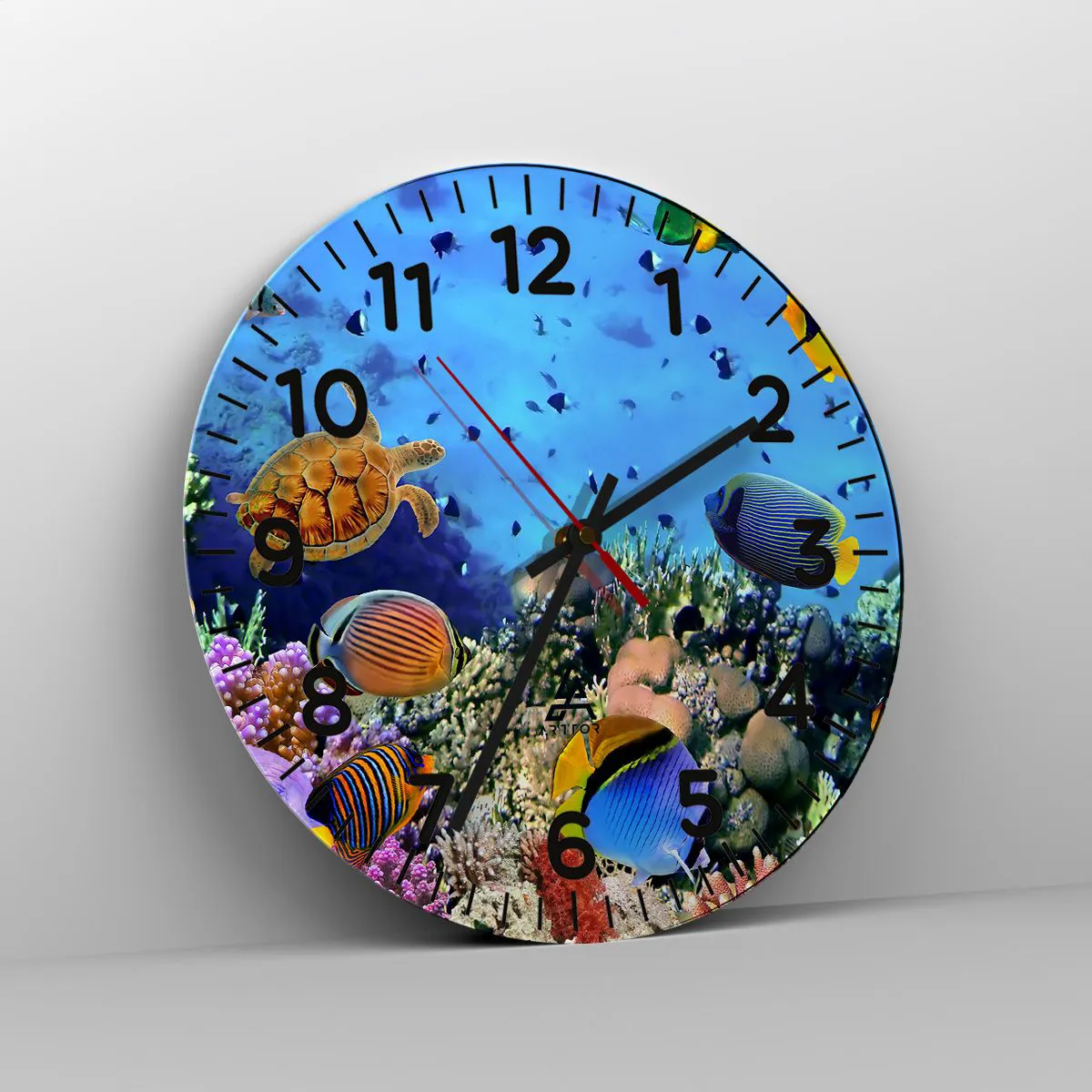 Reloj de pared - Reloj de vidrio - Y qué sabemos de la vida... - 30x30 cm