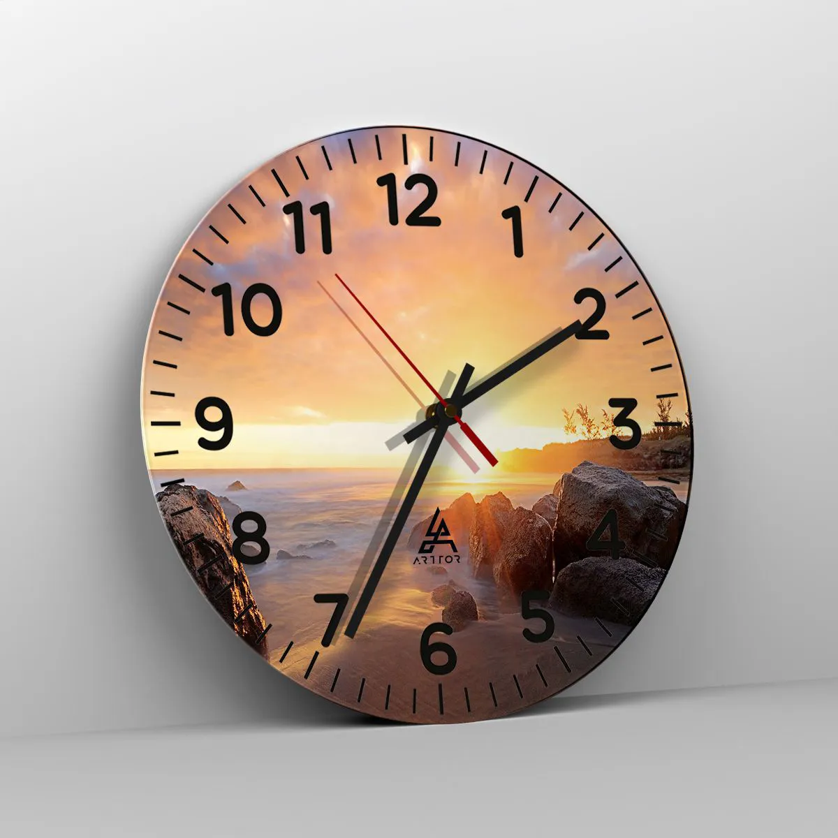 Vægur, Uret - En lysende aftenbrise - 30x30 cm