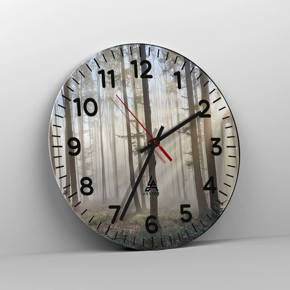 Horloge murale - Pendule murale - Le brouillard s'est aussi réveillé - 30x30 cm