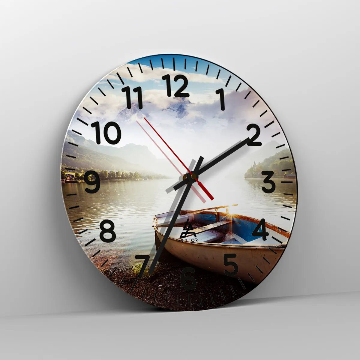 Zegar ścienny - Nad wodą wielką i czystą - 30x30 cm