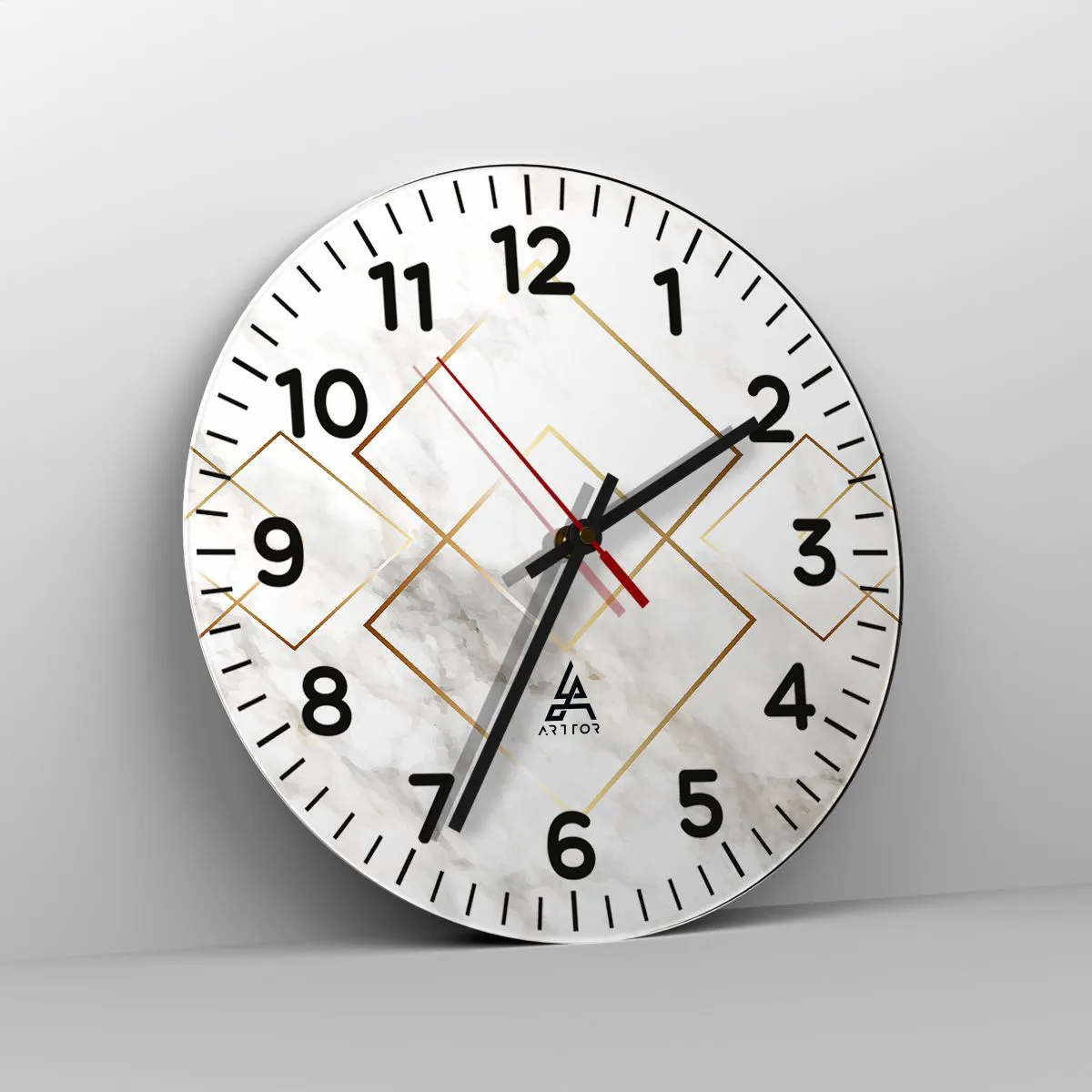 Ceas de perete - Ceas pe sticlă - Vedere spre infinit - 30x30 cm