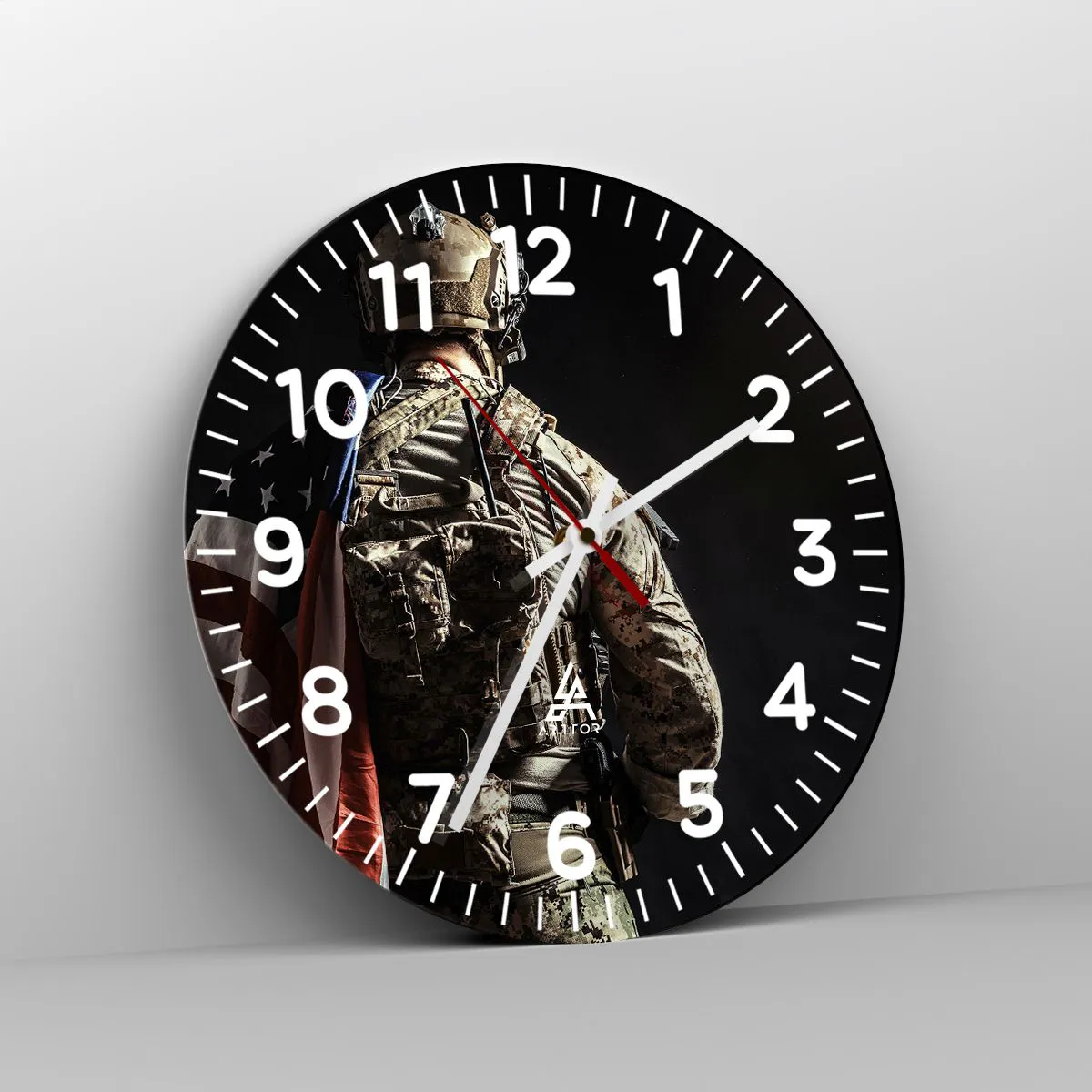 Ceas de perete - Ceas pe sticlă - D-aia - 30x30 cm