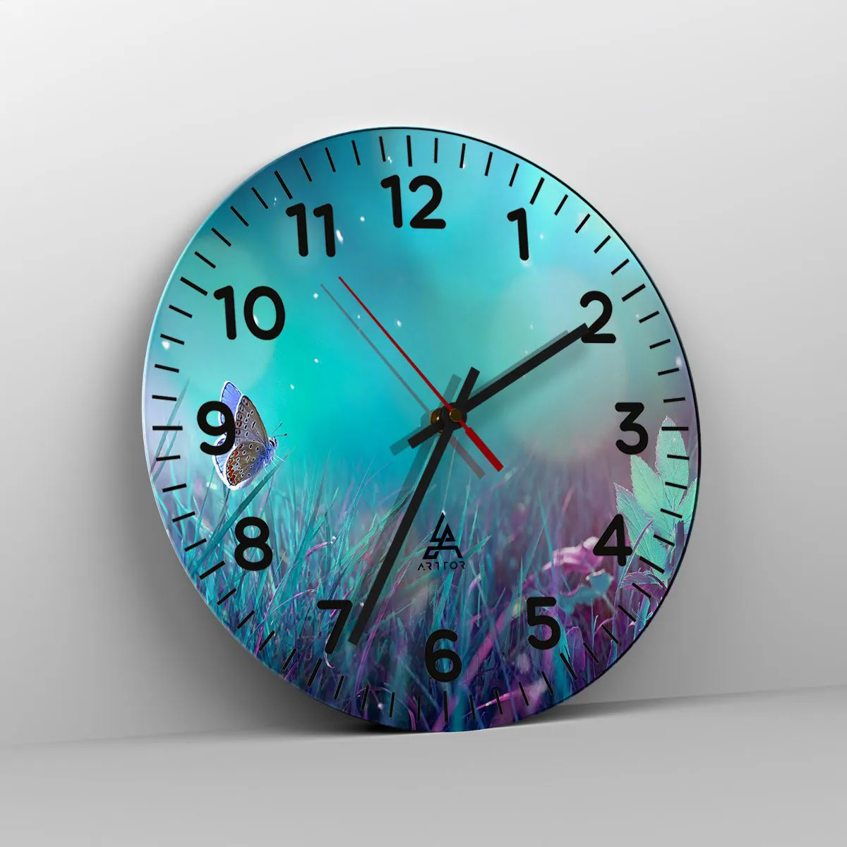 Ceas de perete - Ceas pe sticlă - Viața secretă a luncii - 30x30 cm