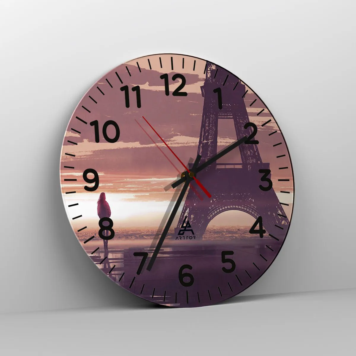 Ceas de perete - Ceas pe sticlă - Doar ele două - 30x30 cm