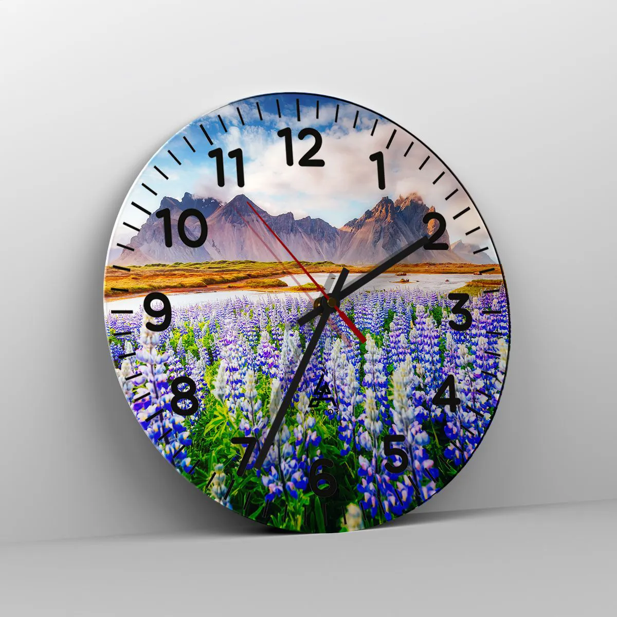 Orologio da parete - Orologio in Vetro - Forza e asprezza accanto alla mitezza - 30x30 cm