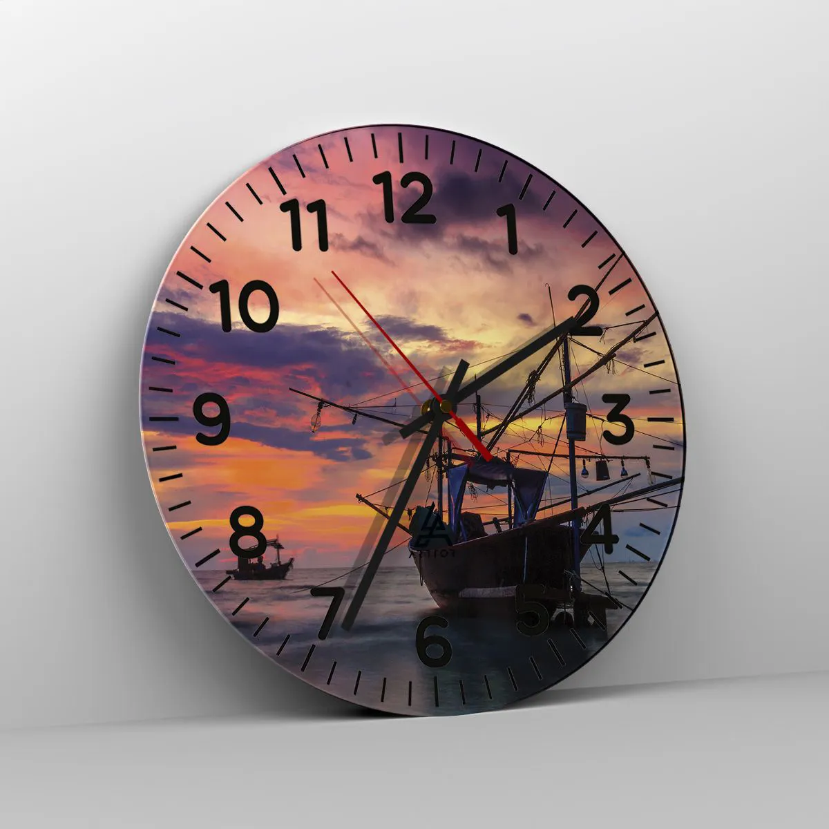 Reloj de pared - Reloj de vidrio - Una noche exótica - 30x30 cm