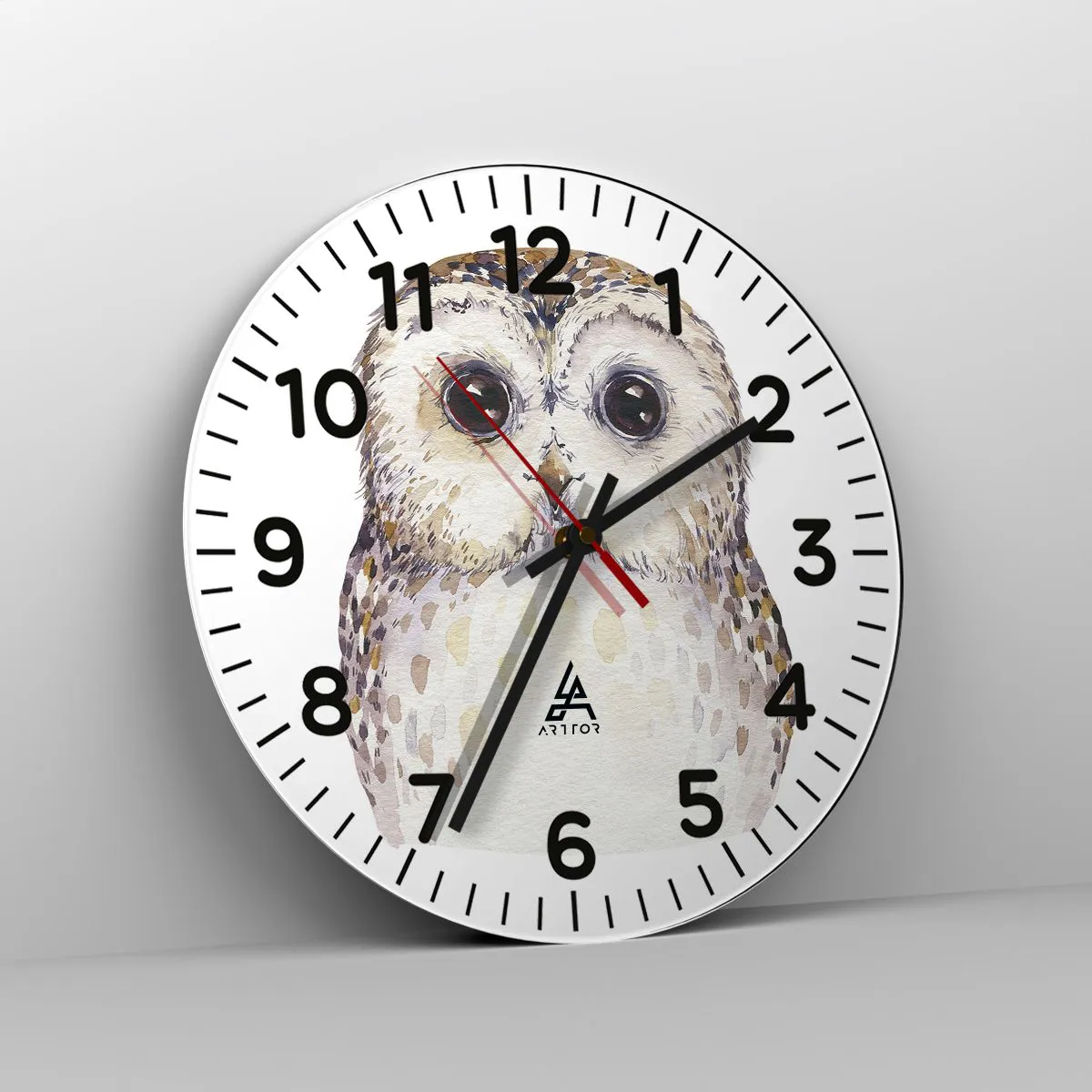 Relógio de parede - Relógio em vidro - Olhe-me nos olhos - 30x30 cm