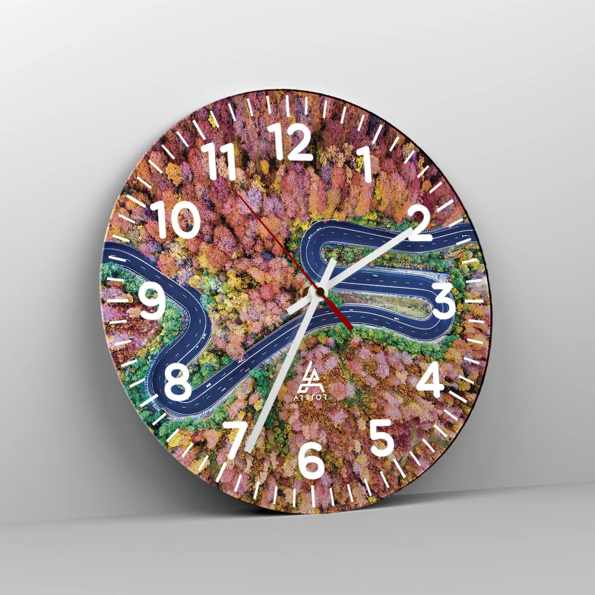 Falióra, Óra - Kanyargós út az erdőn keresztül - 30x30 cm