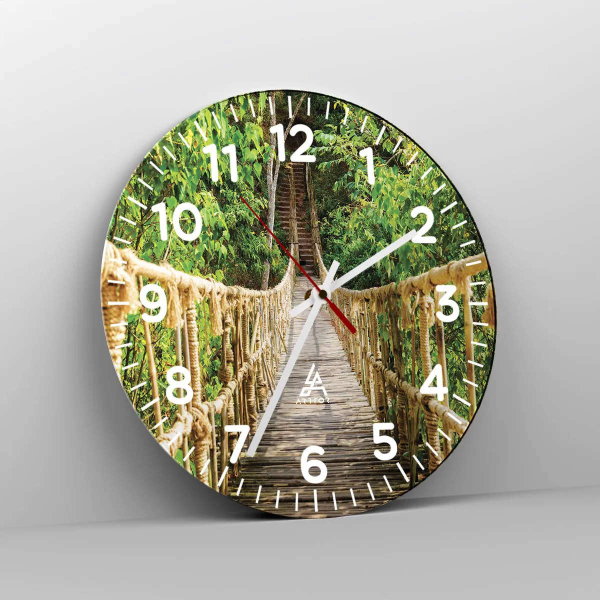 Horloge murale - Pendule murale - Suspendu dans la nature - 30x30 cm