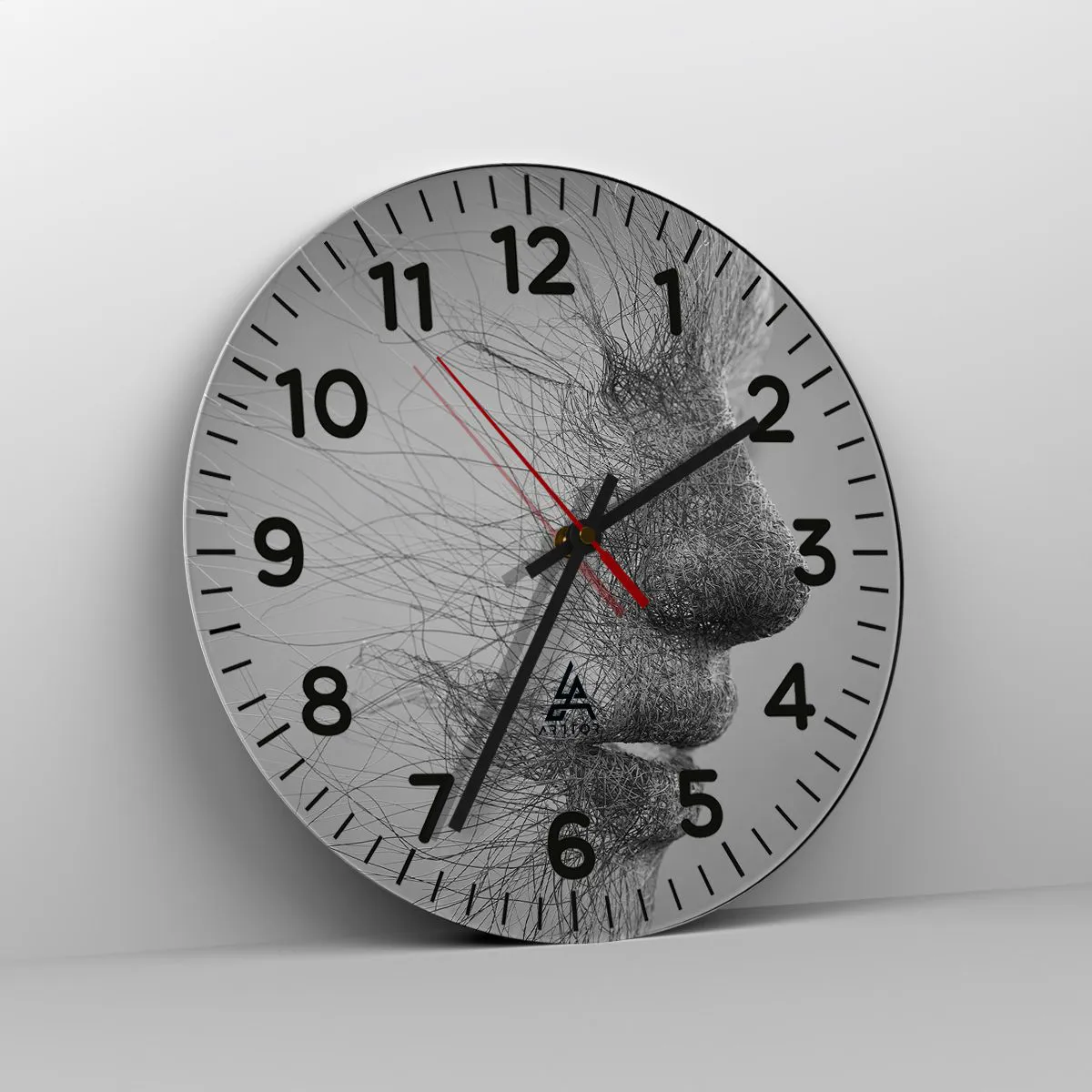 Wanduhr - Glasuhr - Der Geist des Windes - 30x30 cm