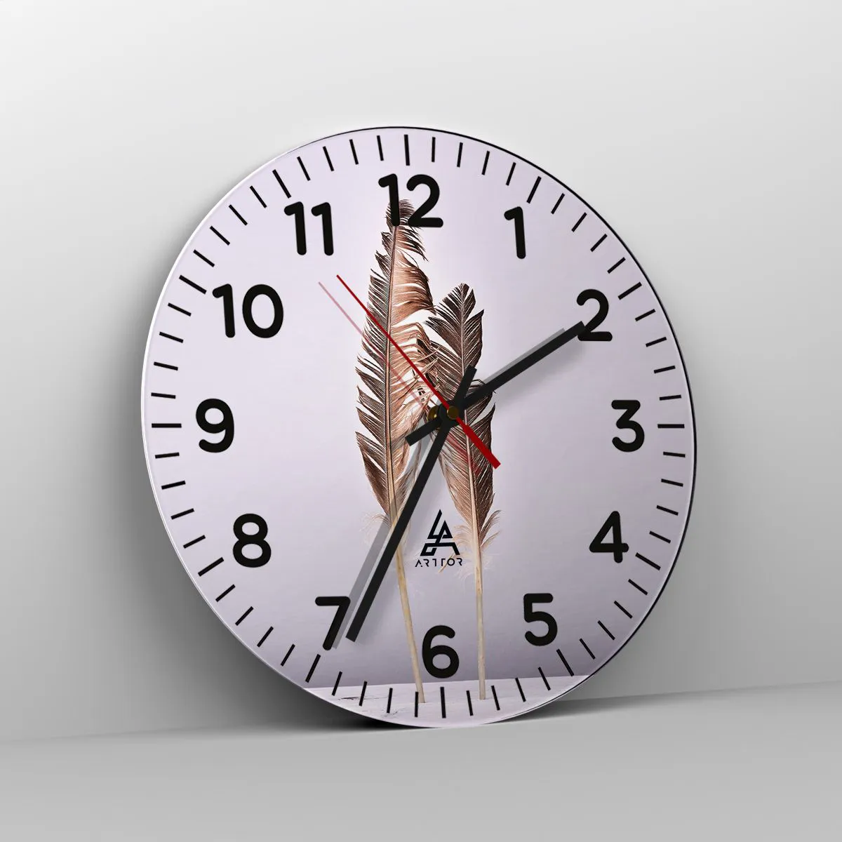 Horloge murale - Pendule murale - Face au néant - 30x30 cm