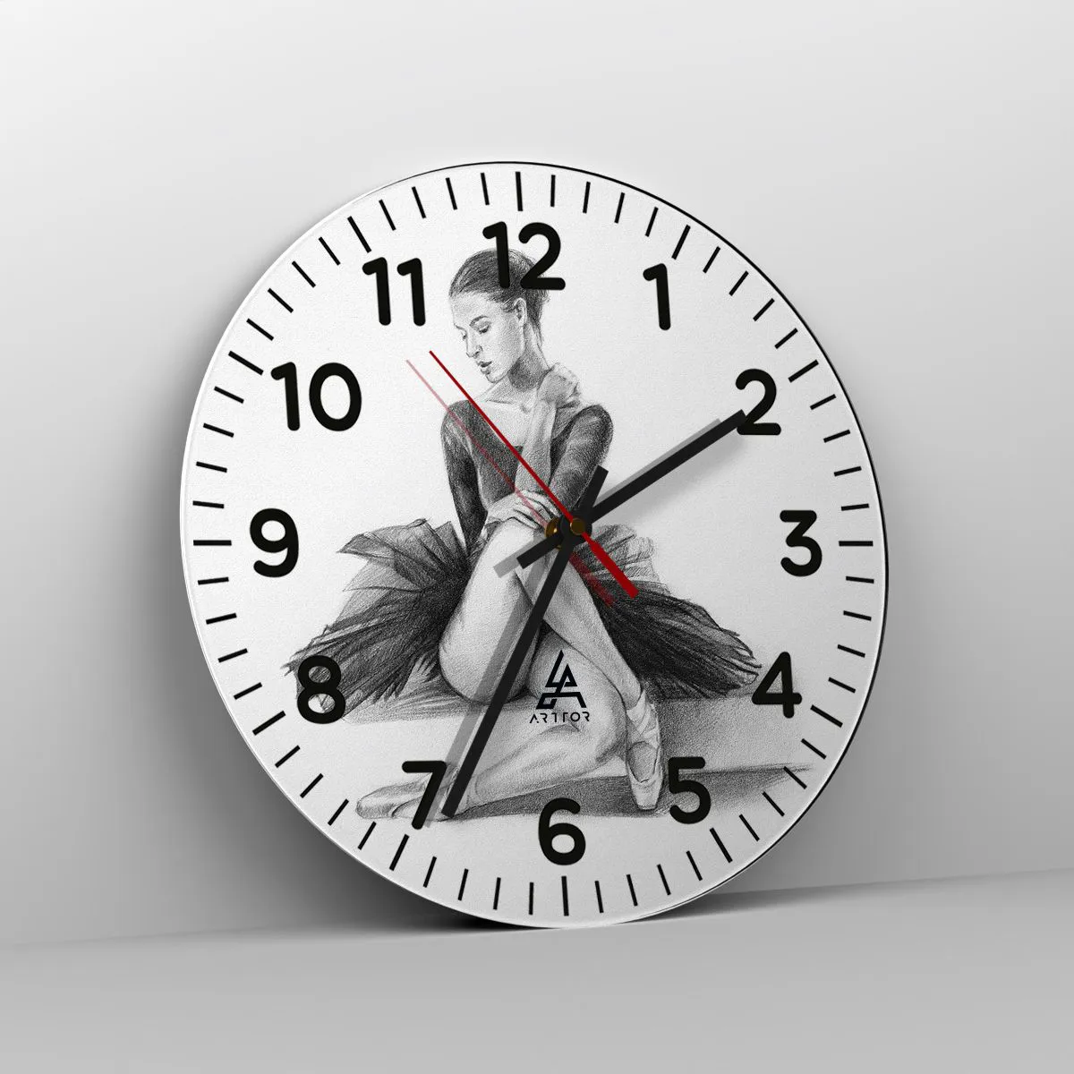 Horloge murale - Pendule murale - Envoutée par la danse - 30x30 cm