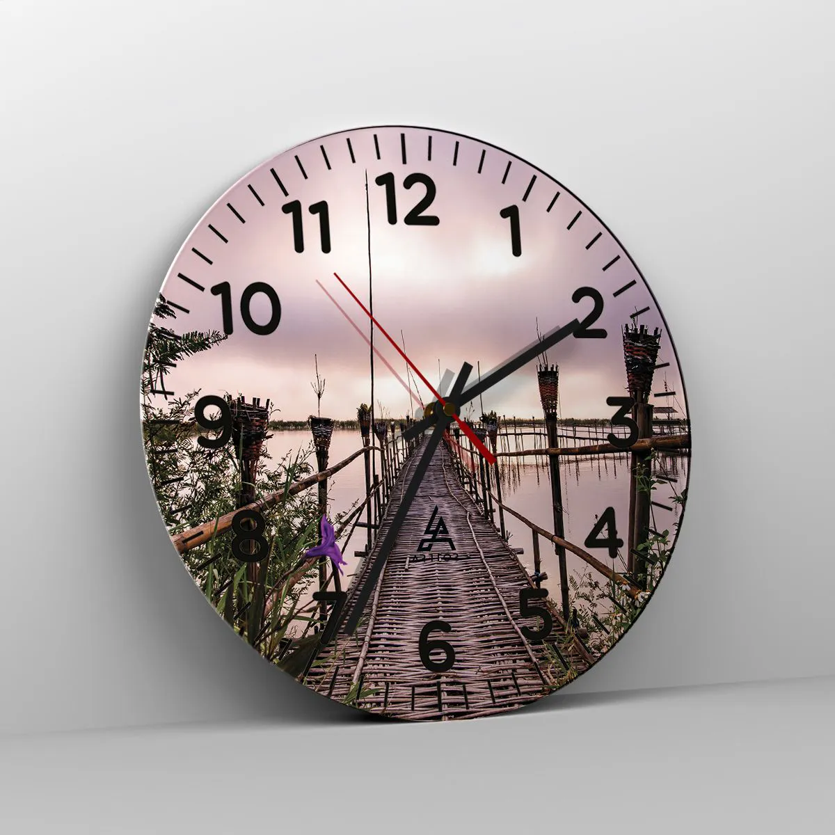 Horloge murale - Pendule murale - Le silence et le calme d'Asie - 30x30 cm