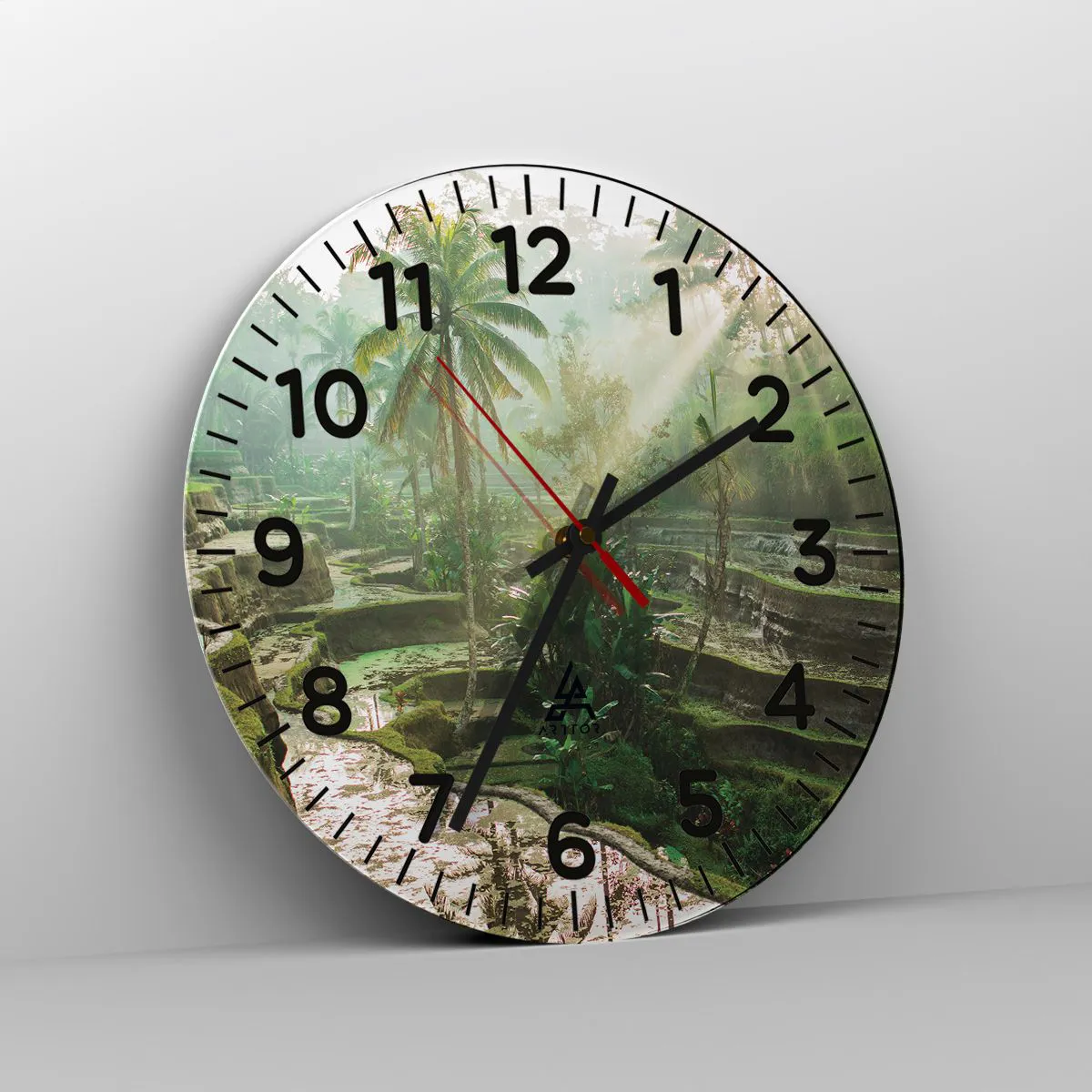 Horloge murale - Pendule murale - Grandir au soleil - 30x30 cm