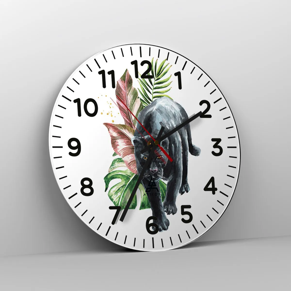 Ceas de perete - Ceas pe sticlă - Sălbăticia inimii - 30x30 cm