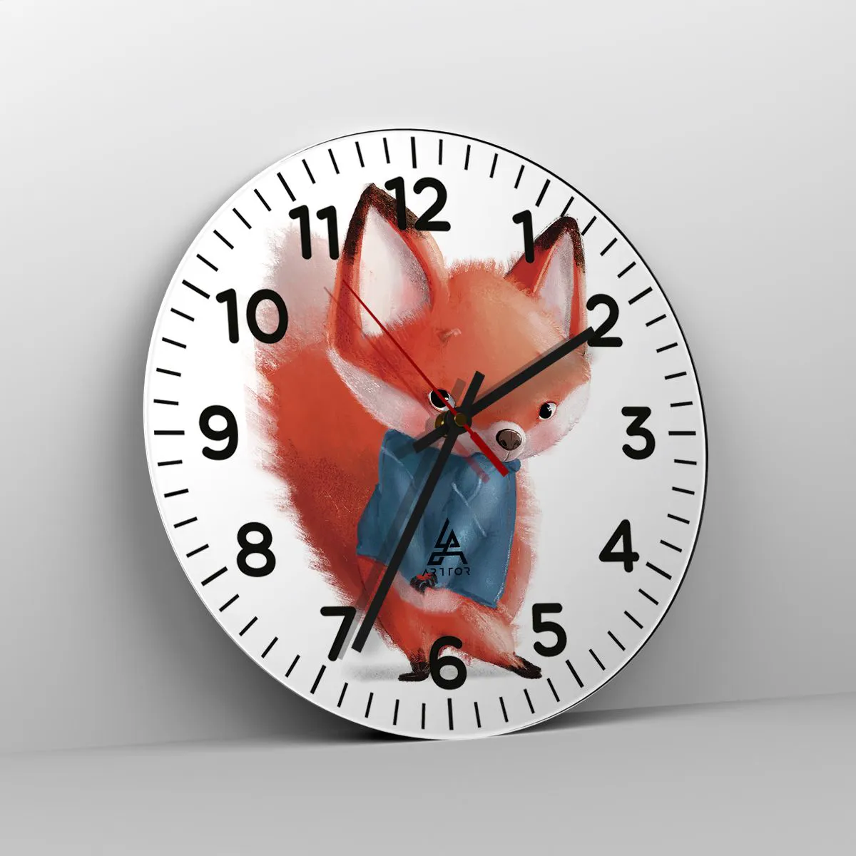 Wanduhr - Glasuhr - Steht mir das gut? - 30x30 cm