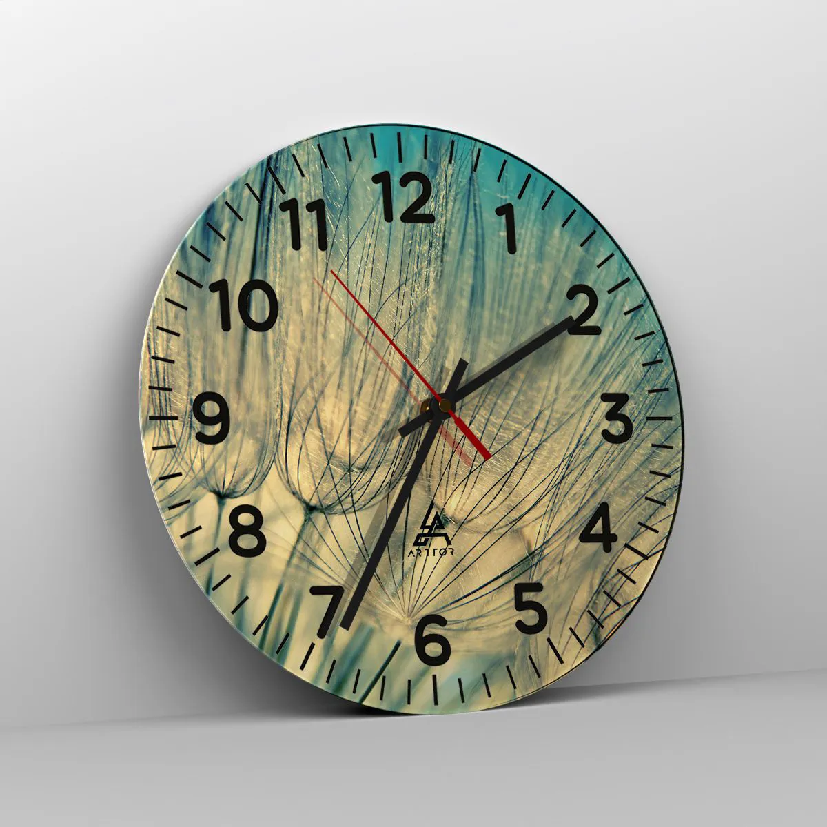 Wanduhr - Glasuhr - In Erwartung des Windes - 30x30 cm