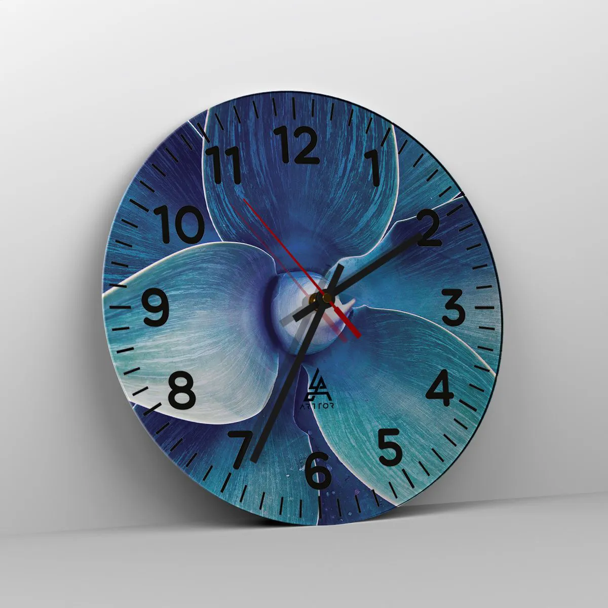 Relógio de parede - Relógio em vidro - O azul do céu - 30x30 cm