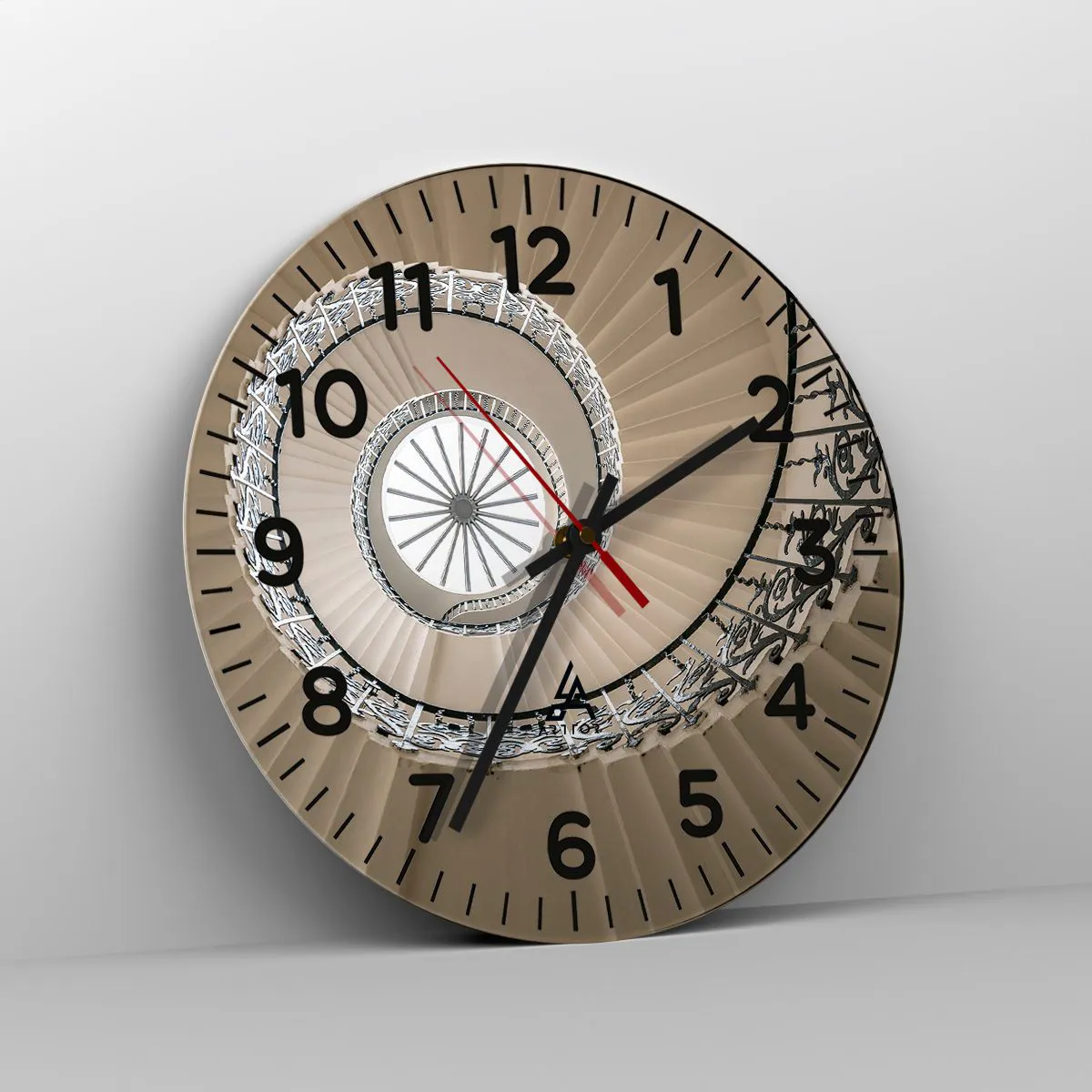 Ceas de perete - Ceas pe sticlă - În interiorul cochiliei - 30x30 cm