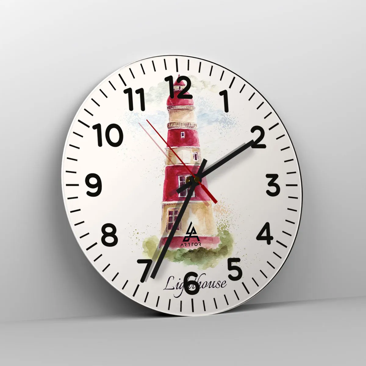 Ceas de perete - Ceas pe sticlă - Întotdeauna vreme bună - 30x30 cm