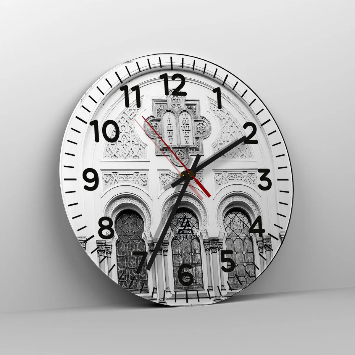 Wanduhr - Glasuhr - An der Grenze der Kulturen - 30x30 cm