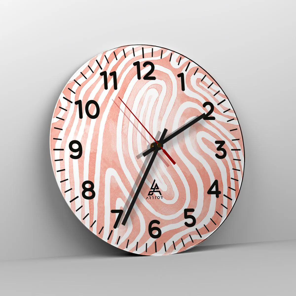 Wanduhr - Glasuhr - Im Korallenlabyrinth - 30x30 cm