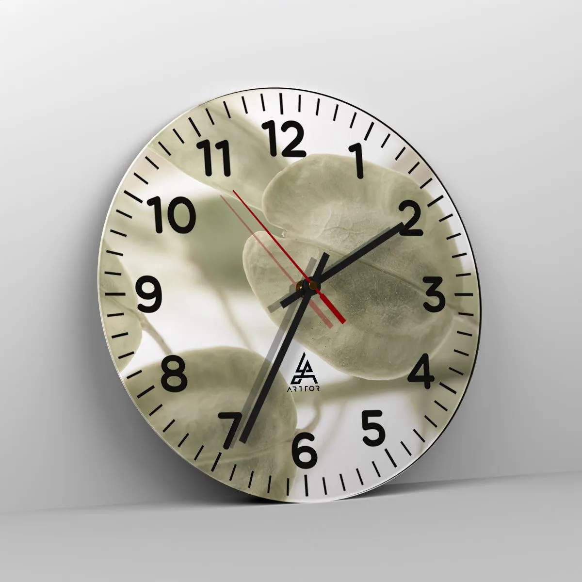 Zegar ścienny - Na początku były listki… - 30x30 cm