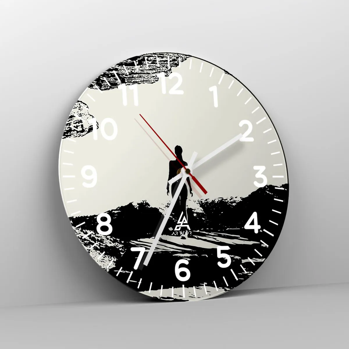 Ceas de perete - Ceas pe sticlă - O nouă înfățișare - 30x30 cm