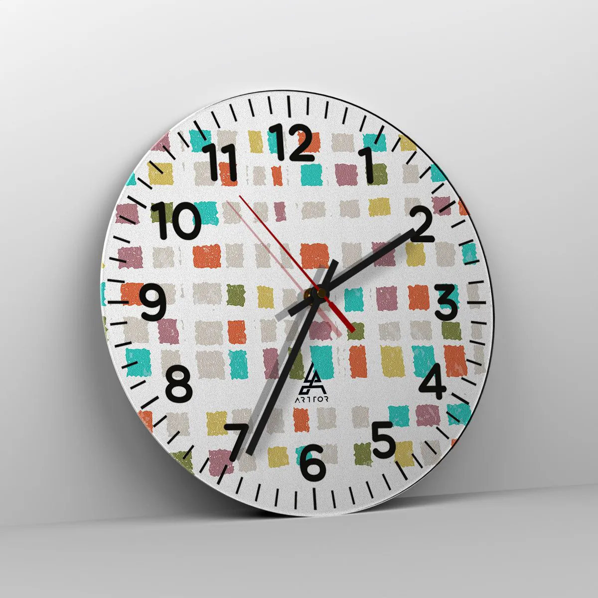Ceas de perete - Ceas pe sticlă - Joc necunoscut - 30x30 cm