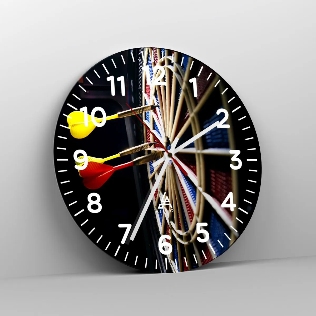 Relógio de parede - Relógio em vidro - Direto ao ponto - 40x40 cm