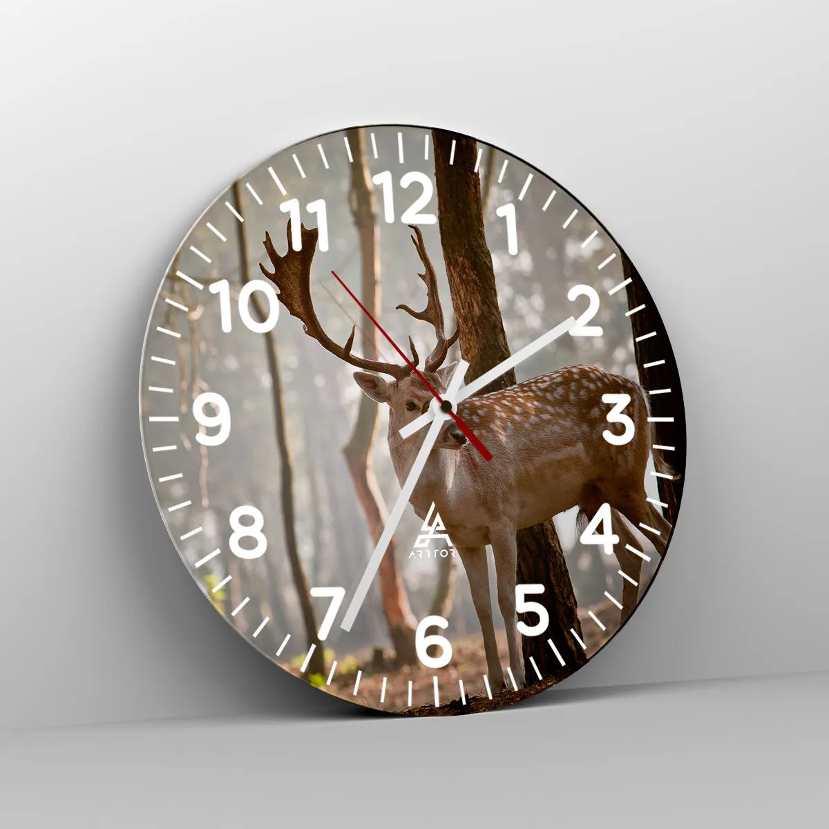 Wanduhr - Glasuhr - Das Licht der Jugend - 40x40 cm