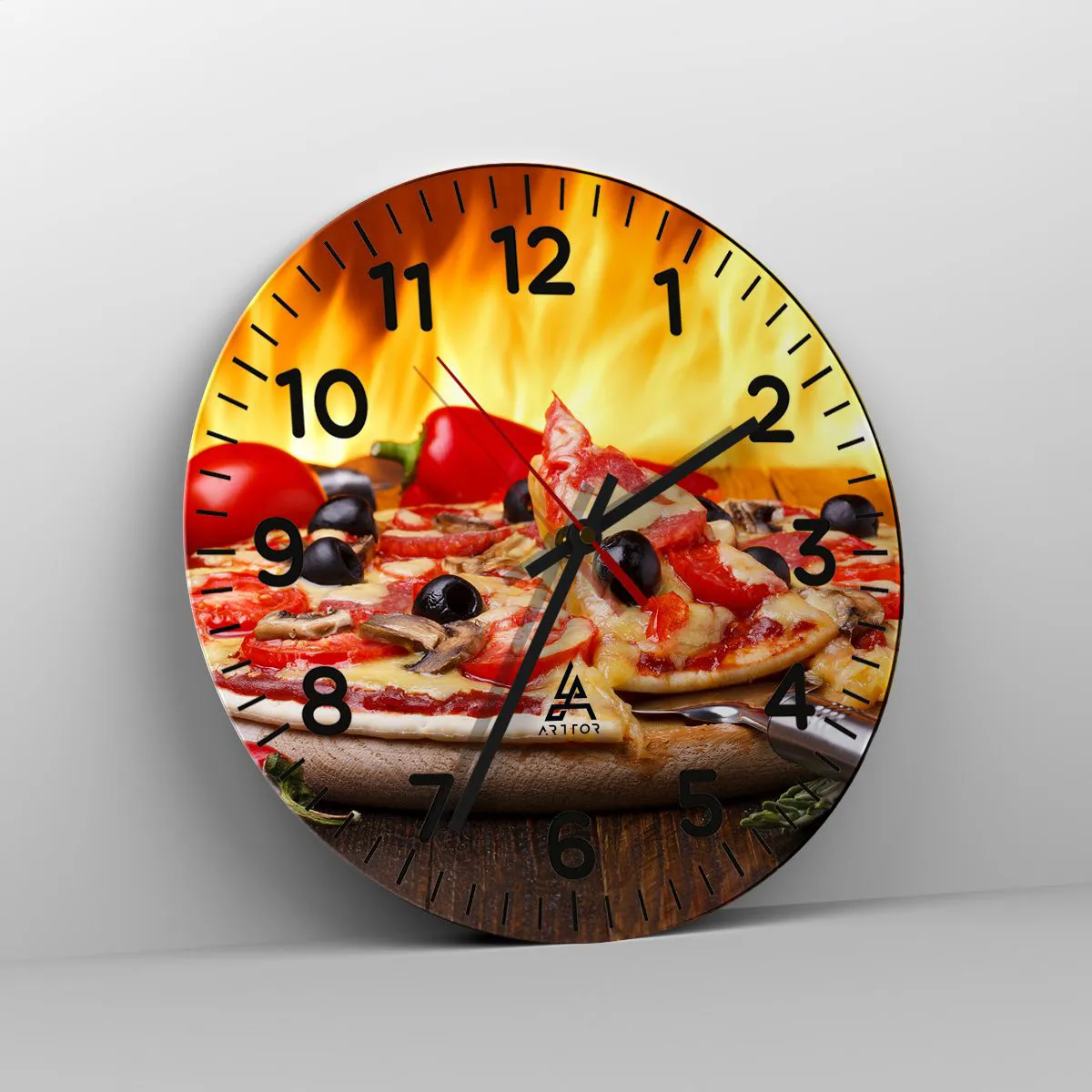 Ceas de perete - Ceas pe sticlă - From Italy with love - 40x40 cm