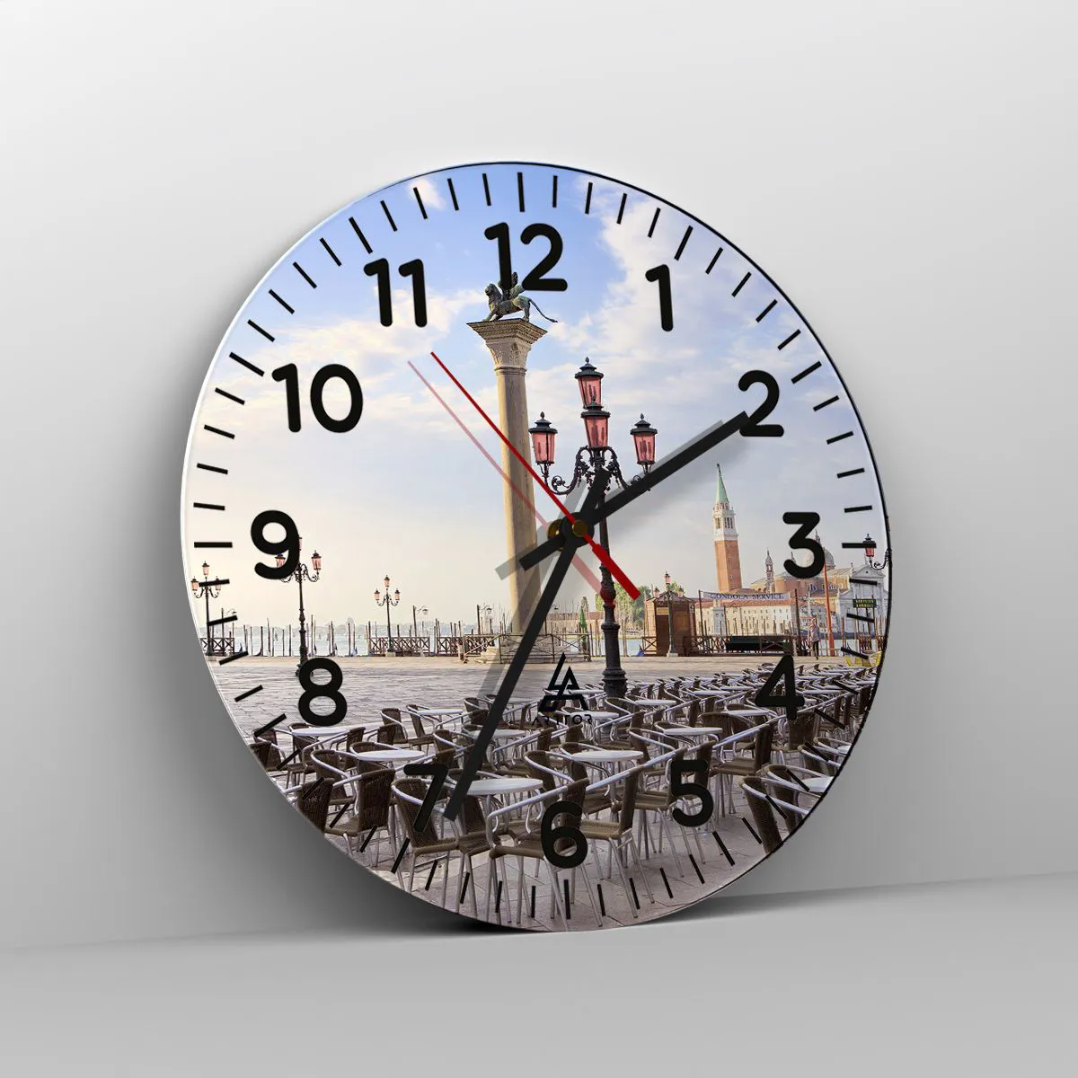 Reloj de pared - Reloj de vidrio - Vamos, todo está listo - 40x40 cm