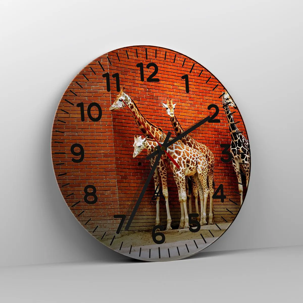 Wanduhr - Glasuhr - Sehen Sie Akazien? - 40x40 cm