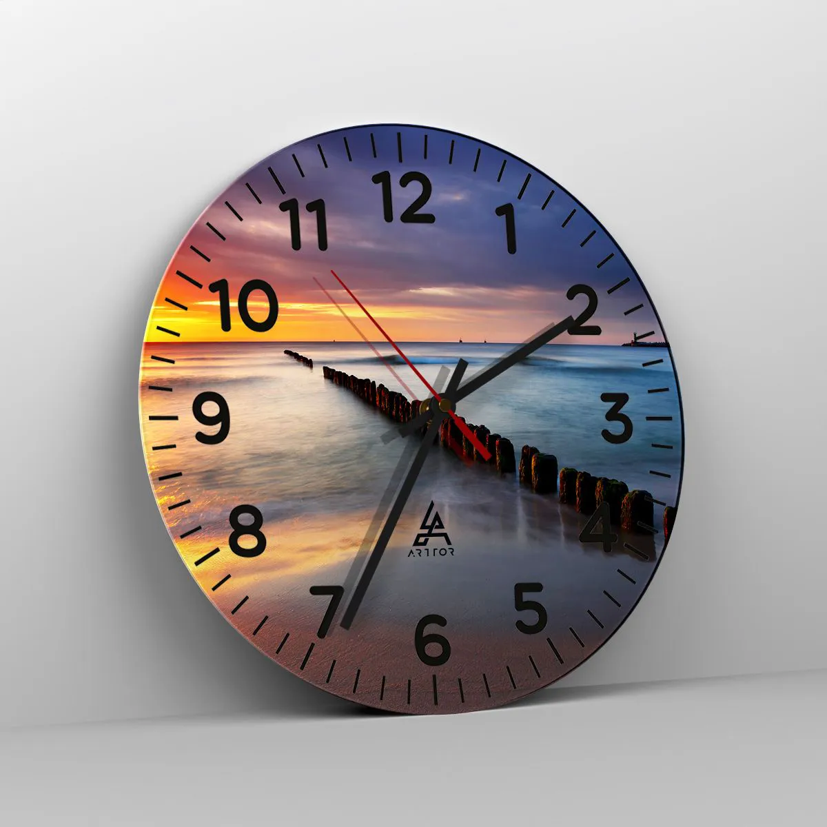 Nástenné hodiny - Počúvaj ticho - 40x40 cm