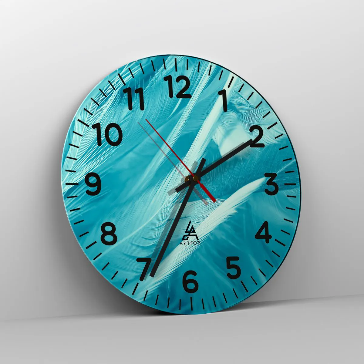 Wanduhr - Glasuhr - In Pulver ertrinken - 40x40 cm