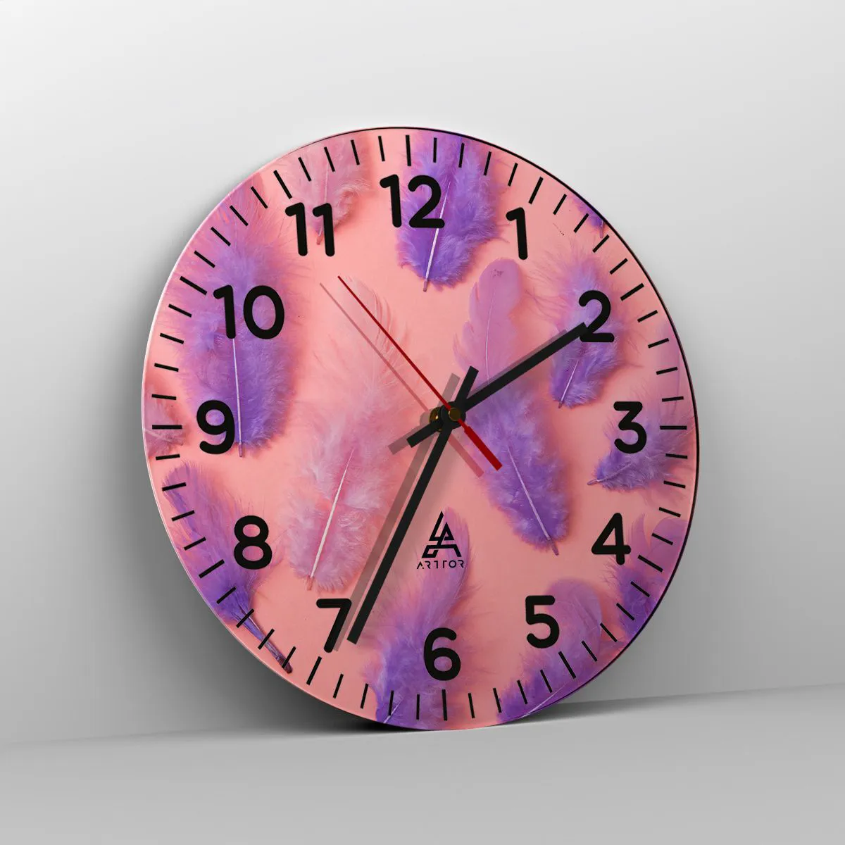 Falióra, Óra - A vágy lila madara - 40x40 cm