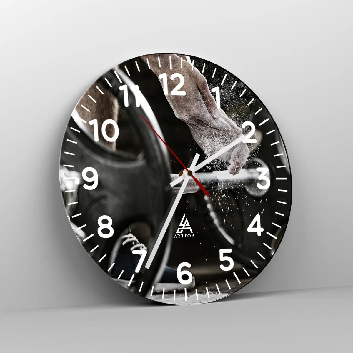 Ceas de perete - Ceas pe sticlă - Provocare acceptată! - 40x40 cm