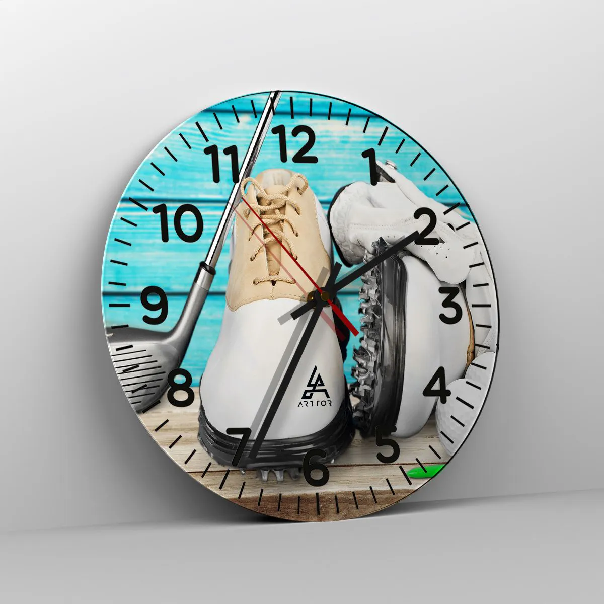 Wanduhr - Glasuhr - Alles ist bereit - 40x40 cm