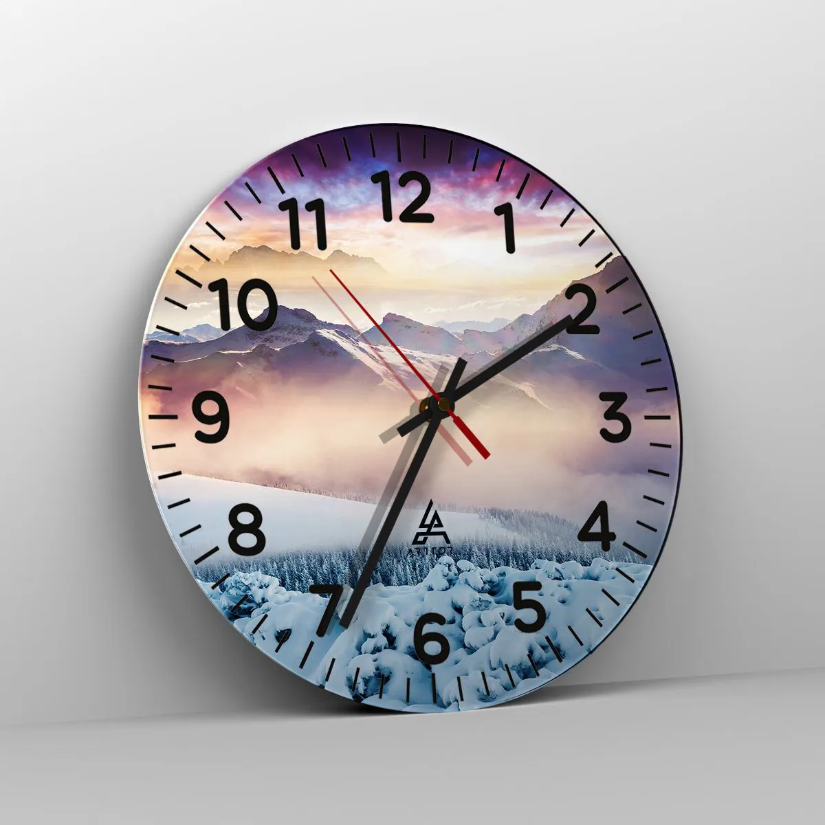 Orologio da parete - Orologio in Vetro - Forza e purezza della natura - 40x40 cm