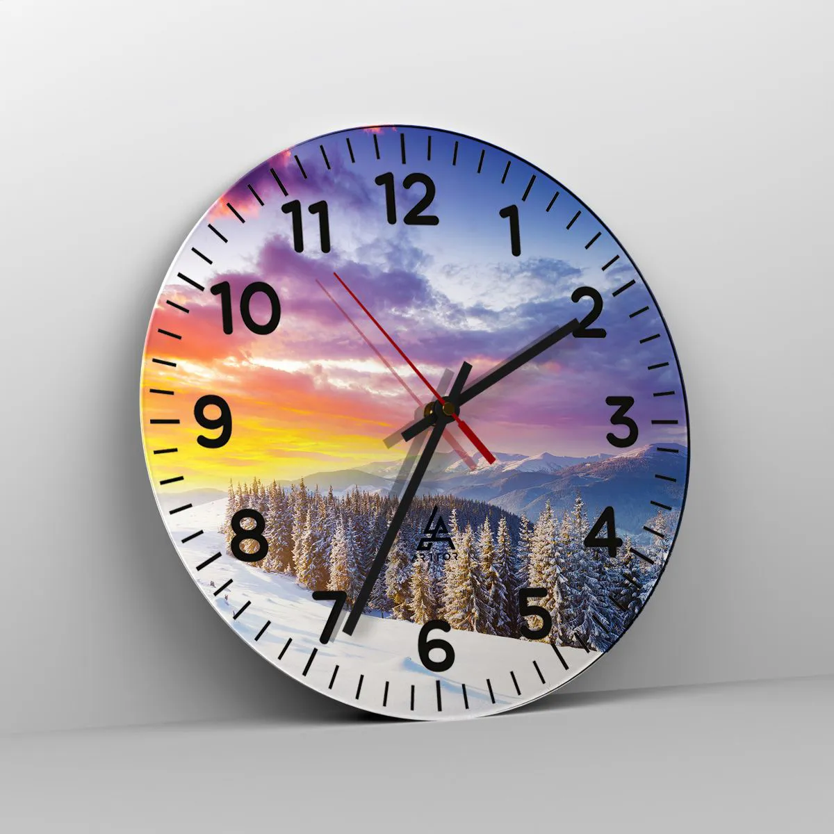 Wanduhr - Glasuhr - Am helllichten Tag - 40x40 cm