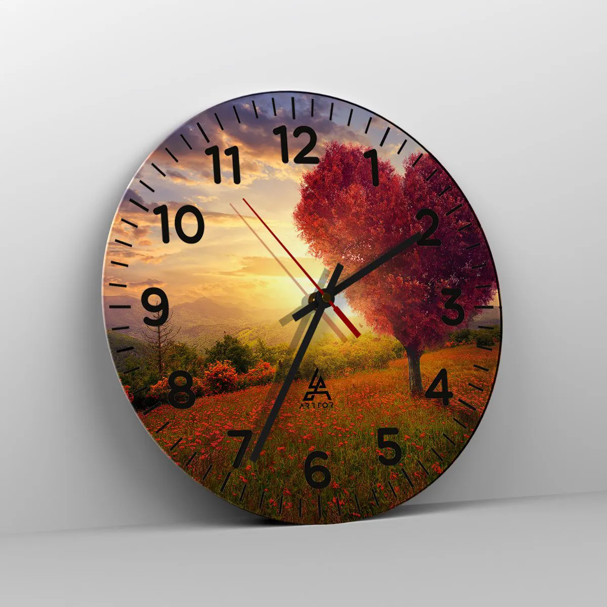 Vægur, Uret - Det griber om hjertet - 40x40 cm