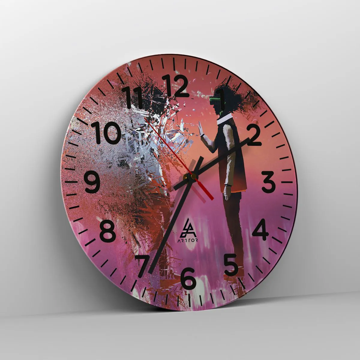 Vægur, Uret - Er det muligt at se ind i sig selv? - 40x40 cm